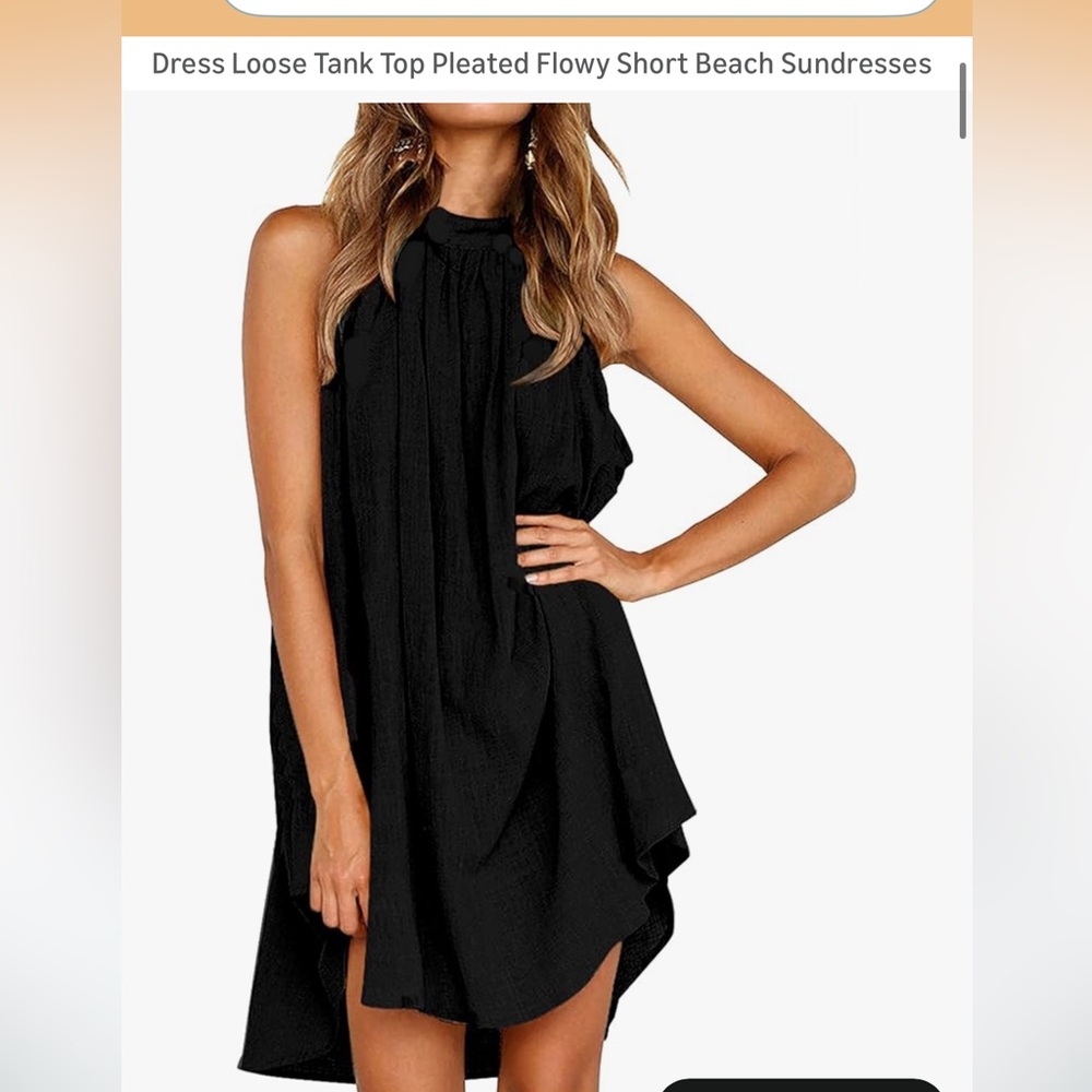 Elegant Black Sleeveless Dress